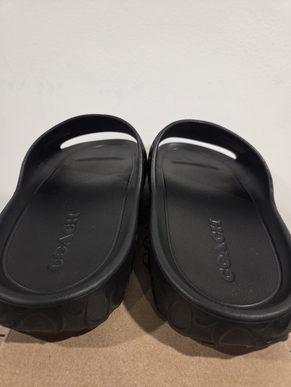 Coach Molded Slide Black Mens Size 13 - Picture 4 of 7